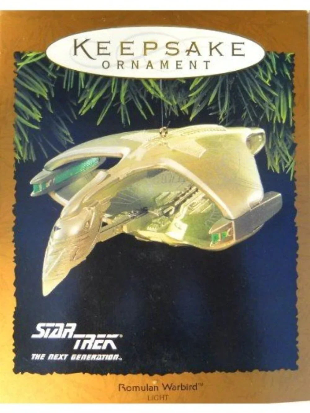 Star Trek Hallmark Keepsake Ornament The Next Generation Romulan Warbird 1995
